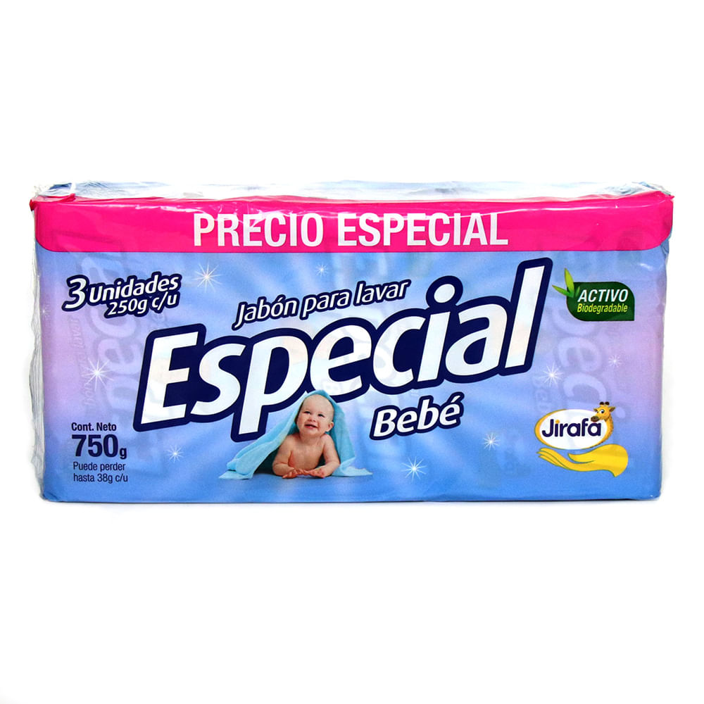 JABON ESPECIAL  BEBE 3U x 750GR JIRAFA