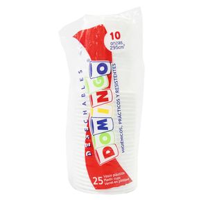 VASO 10 ONZ BCO DOMINGO x 25UND