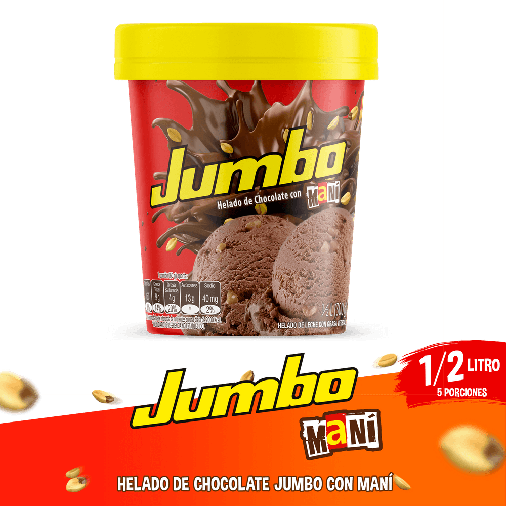 HELADO TRADICIONAL JUMBO CREM HELA*300GR