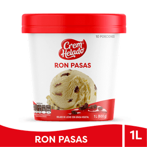HELADO RON PASAS CREM HELADO*600ML