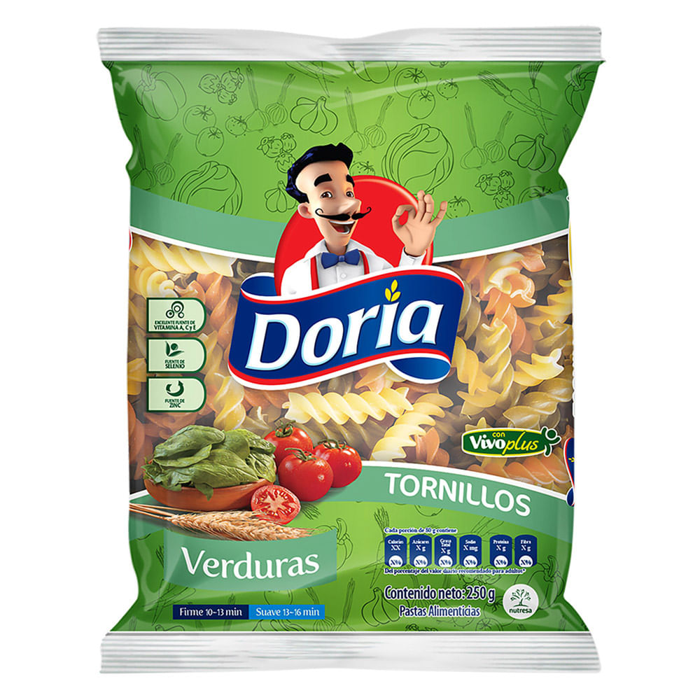 TORNILLO DORIA TRICOLORES  x 250GR