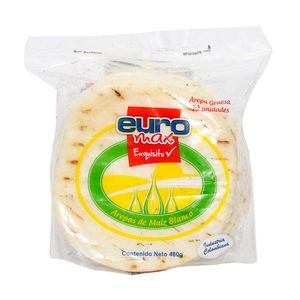Arepas Euromax Blanca Minitela X 480 gr