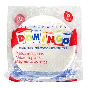 PLATO MEDIANO DOMINGO x 20UND