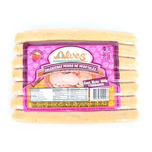 Salchicha Perro De Vegetales Alves*350 gr