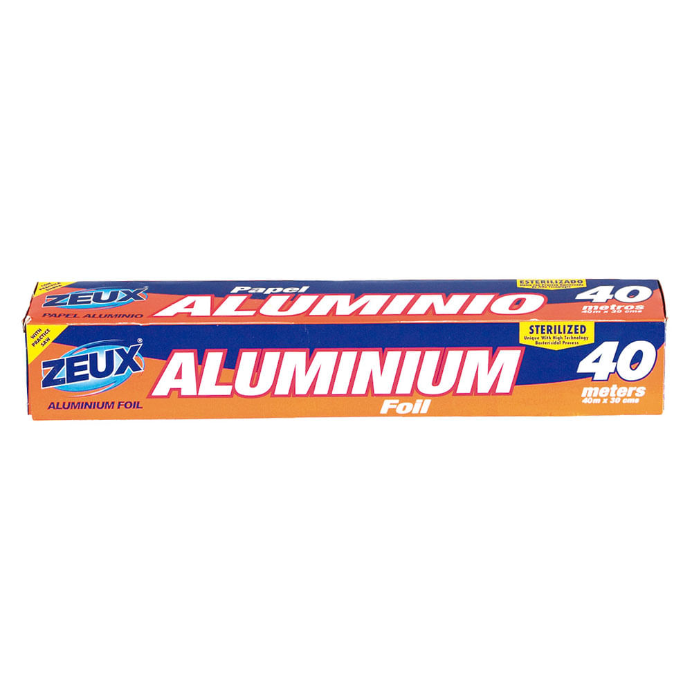 PAPEL ALUMINIO ZEUX CAJA  x 40MT