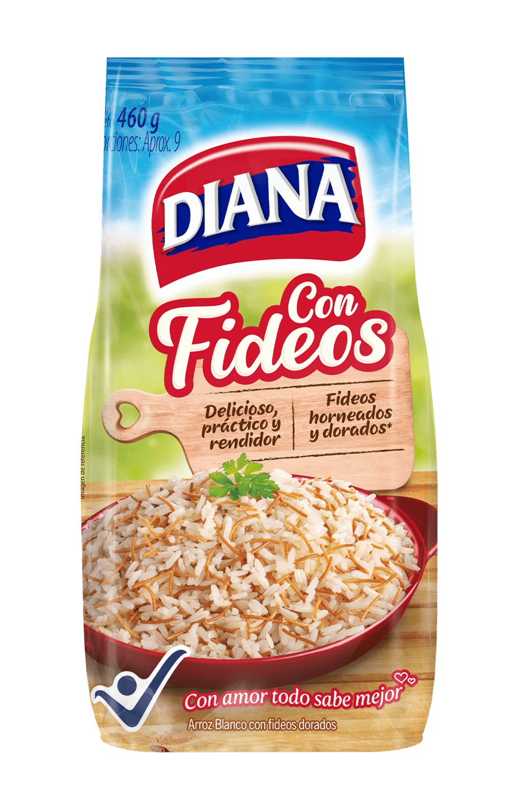 ARROZ DIANA CON FIDEOS X 460GR