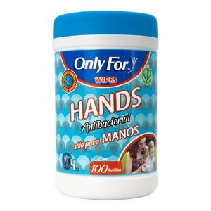 TOALLAS ANTIBAC PARA MANOS ONLY FORx100U