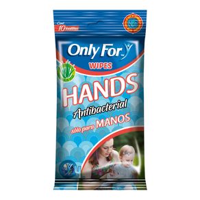TOALLAS ANTIBAC PARA MANOS ONLY FORx10UN