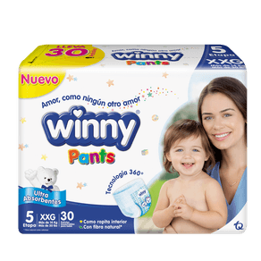 PAÑAL PANTS ET5 BOL WINNY*30UN