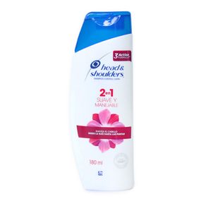 SHAMPOO H&S SUAVEY MANEJABLE 2EN1*180ML