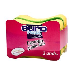 ESPONJA DOBLE USO EUROMAX   x 2UND