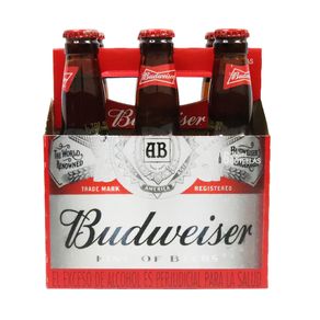 CERVEZA BUDWEISER BOTELLA X6UND  x 250CC