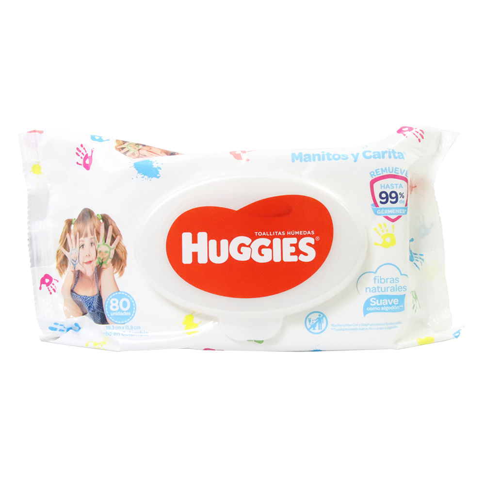 TOALLITA HUMED HUGGIES MANIT Y CAR*80UND