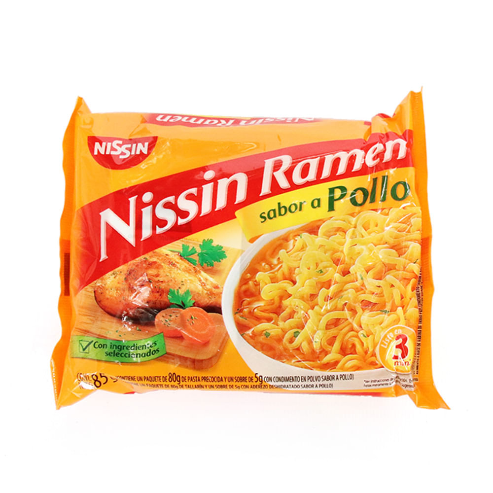 SOPA RAMEN POLLO NISSIN x 85 GR