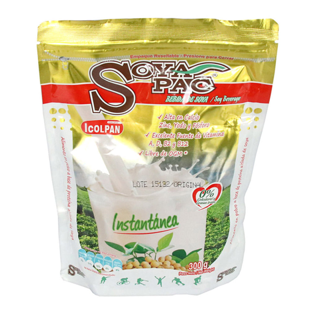LECHE SOYA PAC  x 300GR ICOLPAN