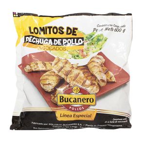LOMITOS DE PECHUGA ADOBADO BUCANERO*600G