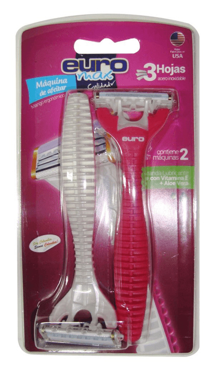 MAQUINA AFEITAR 3H ERGON MUJER EUROMAX*2