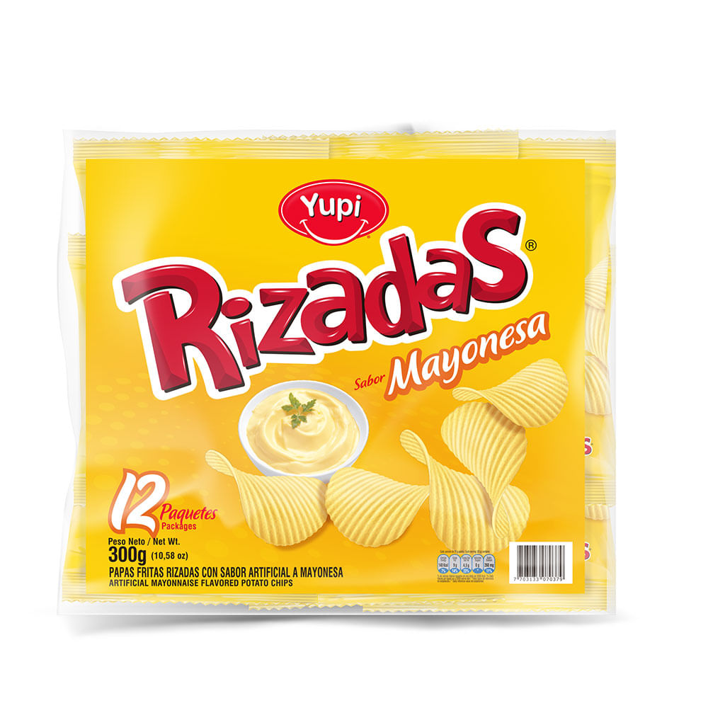 PASABOCAS PAPAS FRITAS RIZADAS MAY*12UND