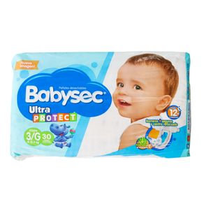 PAÑAL BABYSEC ULTRAPROTECT G x 30UND