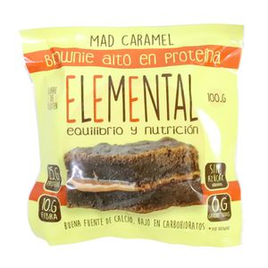 Brownie Alto en Proteína Elemental Caramelo x 100 gr