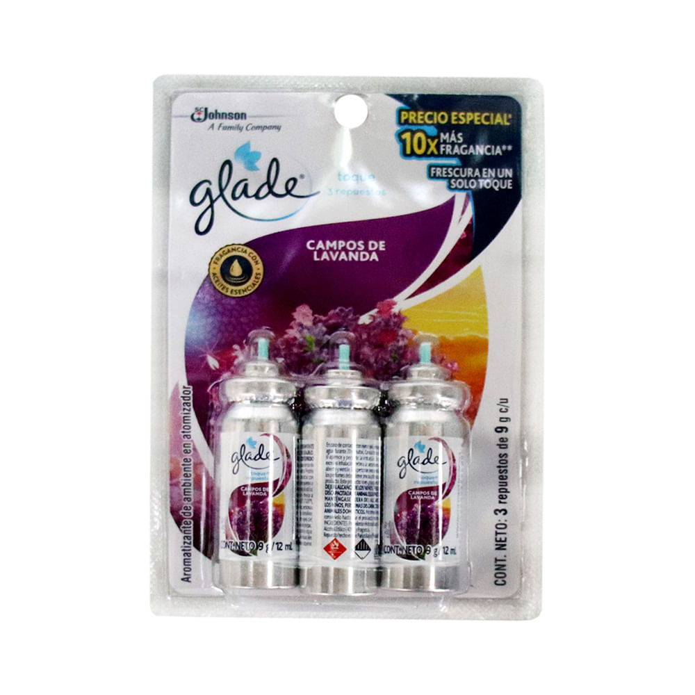AMB GLADE TOQUE LAVANDA  X 3