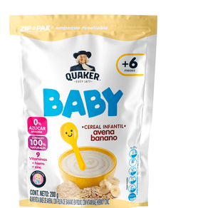 CEREAL BABY QUAKER BANANO *200GR