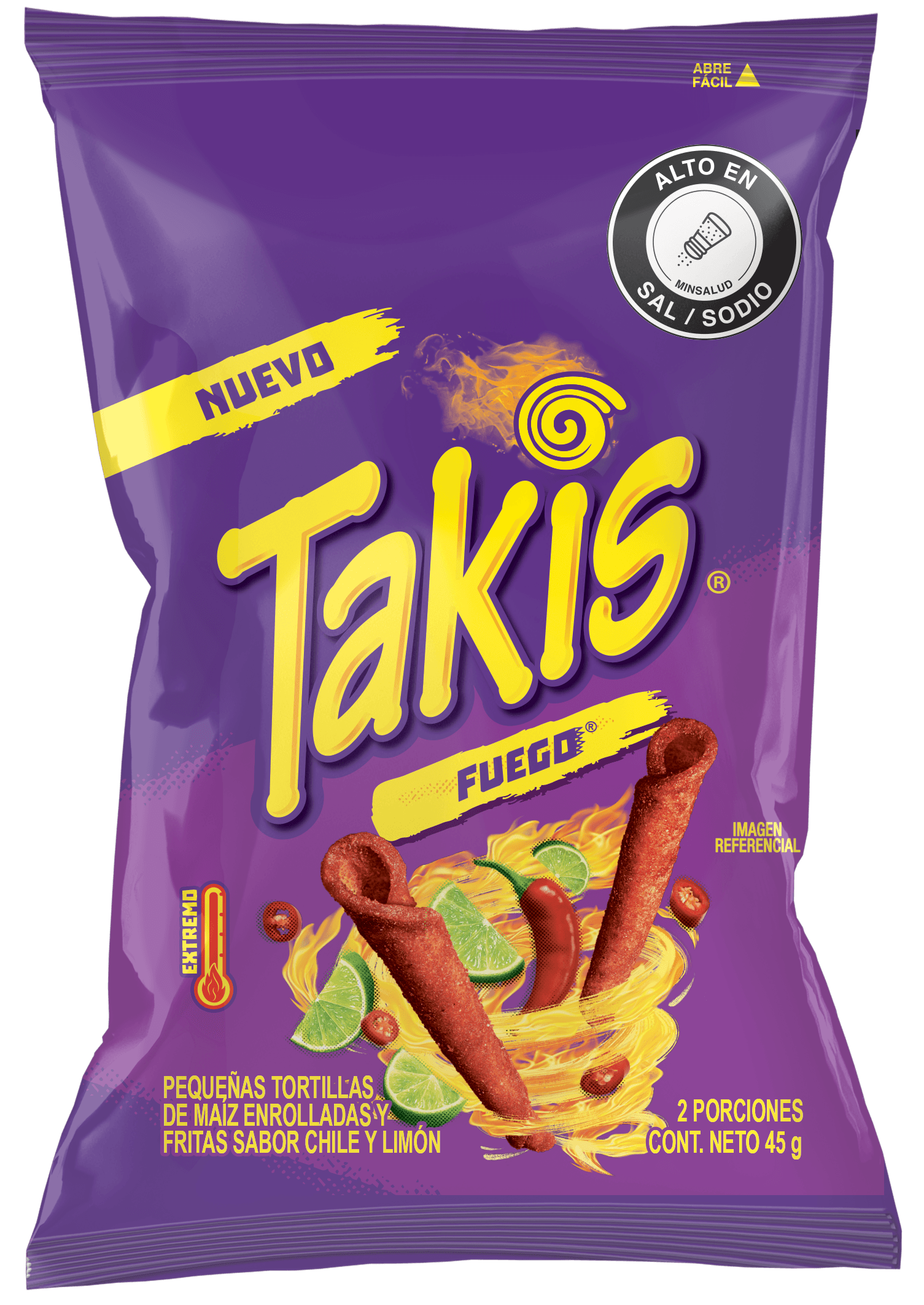 PASABOCAS TAKIS FUEGO*45GR