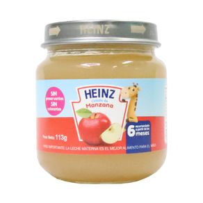 COMPOTA HEINZ MANZANA x 113GR