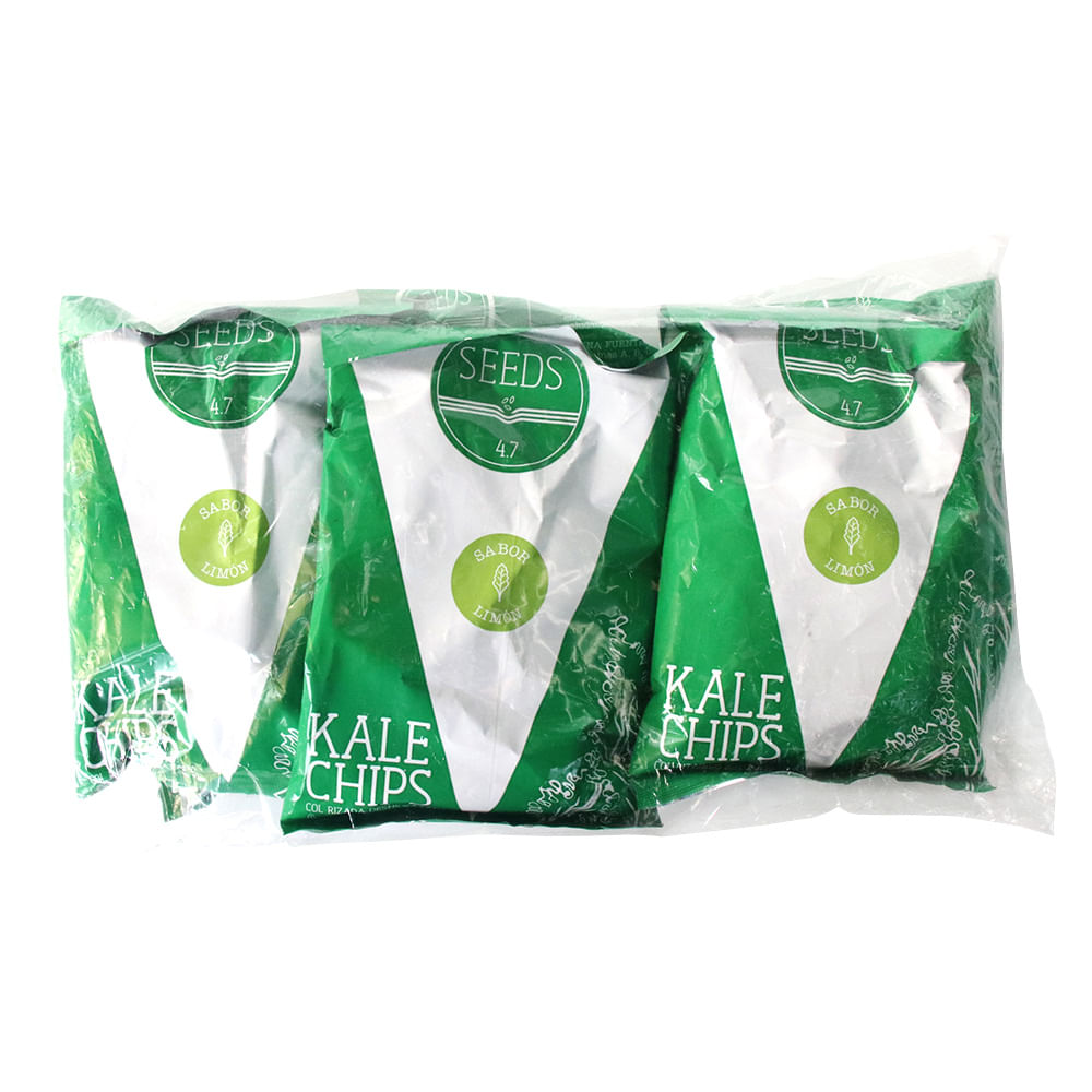 SNACK KALE CHIPS LIMON SEEDS 4.7 X20GR