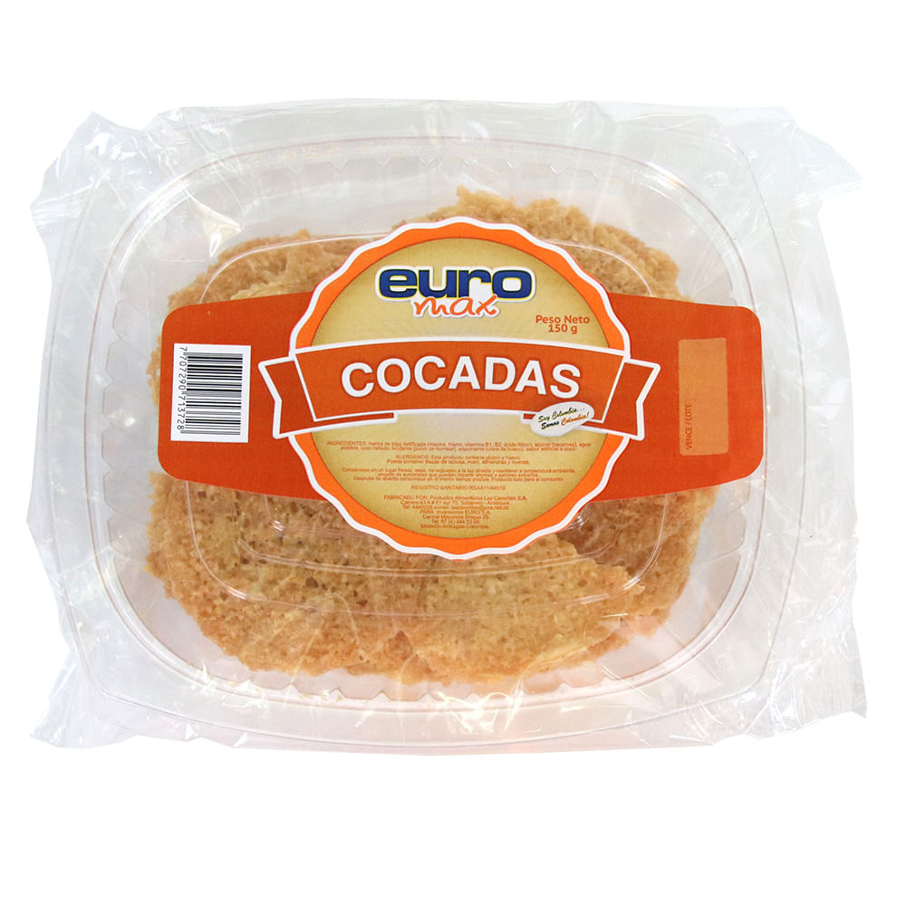 GALLETA EUROMAX COCADA X 150 GR
