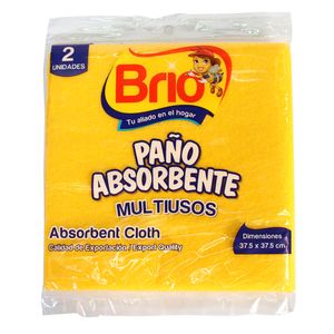 PAÑO ABSORBENTE BRIO x 2U
