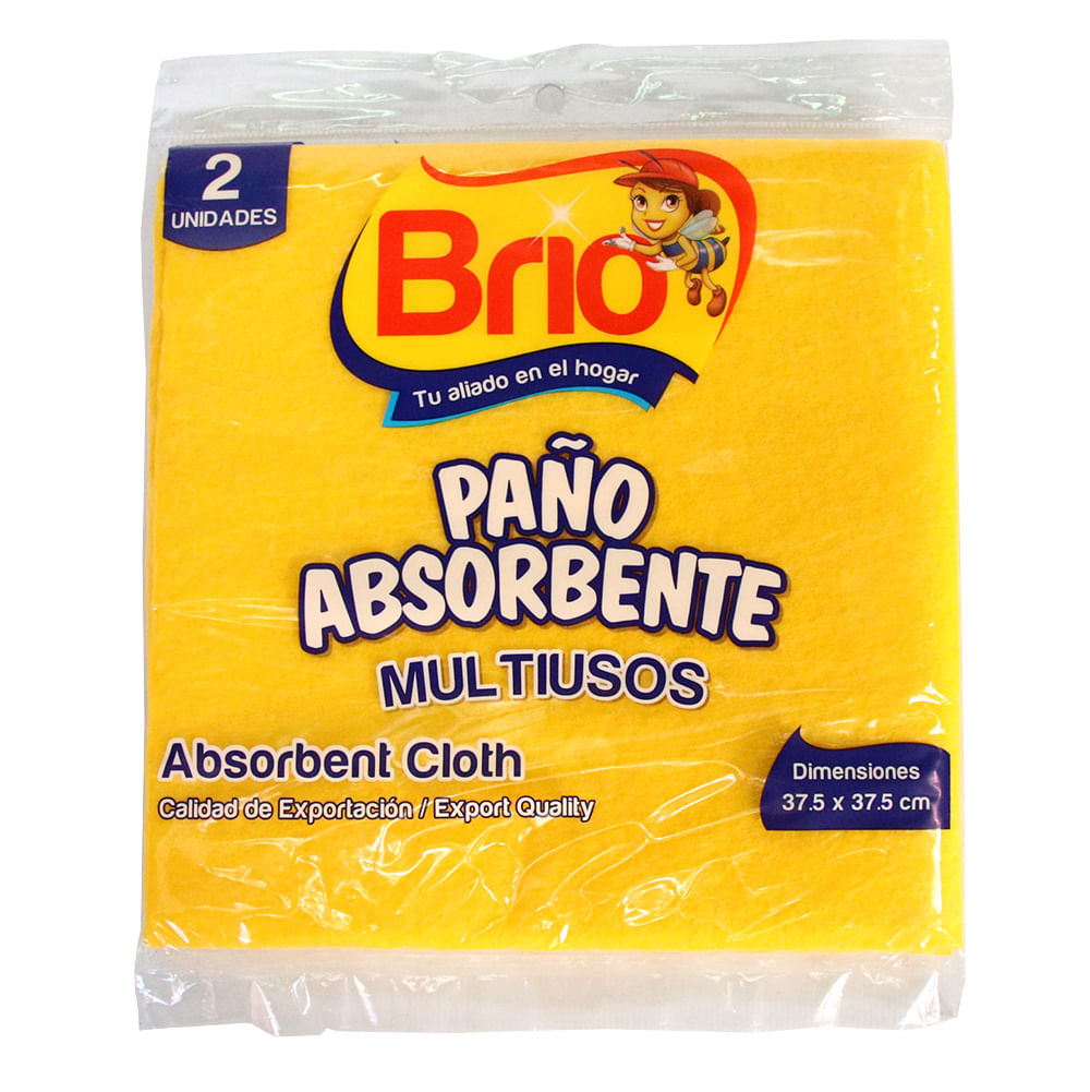 PAÑO ABSORBENTE BRIO  x 2U