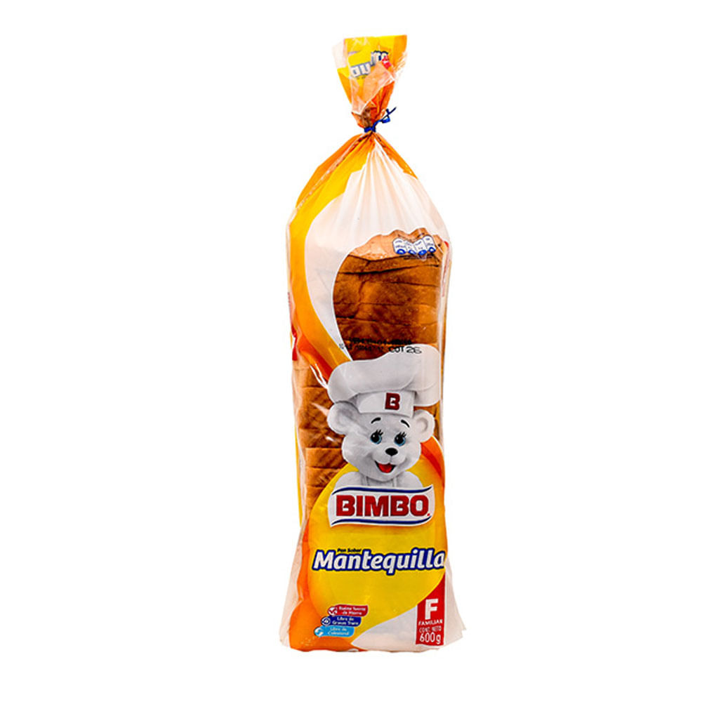 PAN MANTEQUILLA BIMBO  x 600GR