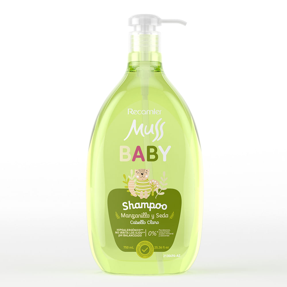 SHAMPOO MUSS BABY MANZANILLA*750ML