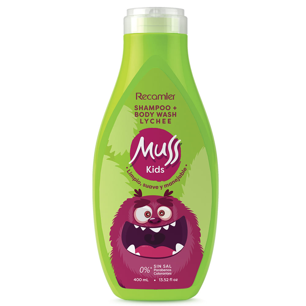 SHAMPOO MUSS KIDS*400ML+BODYWASH LYCHE