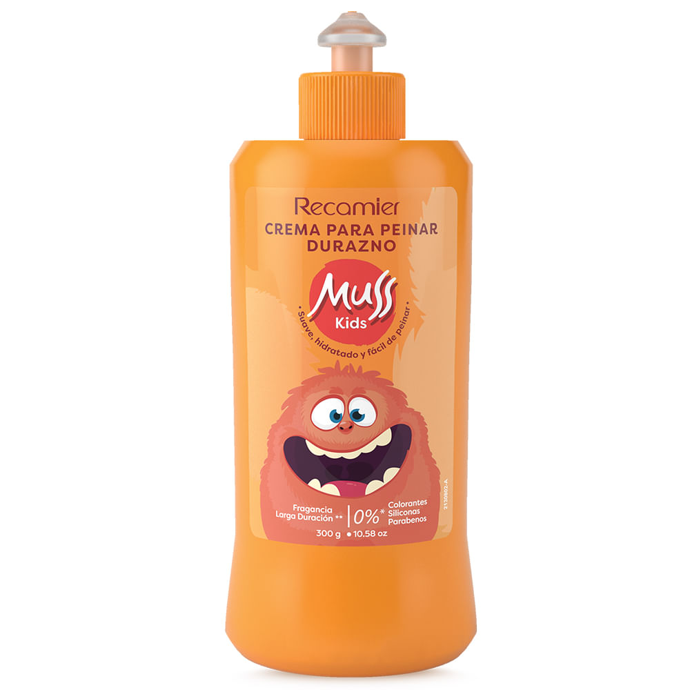 CREMA DE PEINAR MUSS KIDS DURAZNO*300ML