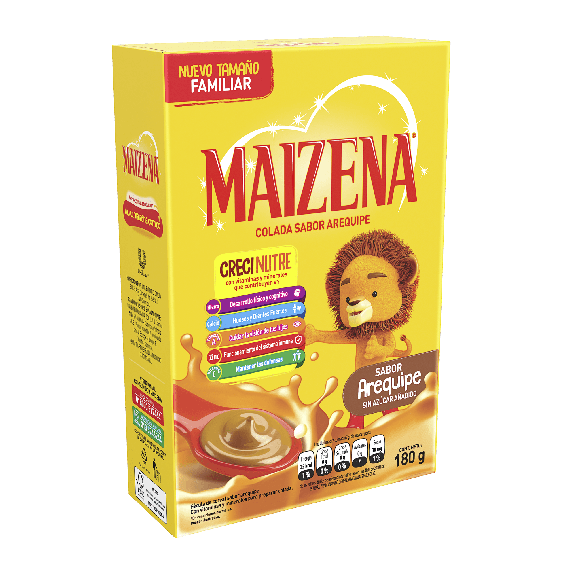 MAIZENA COLAD VAINILLA*180GR