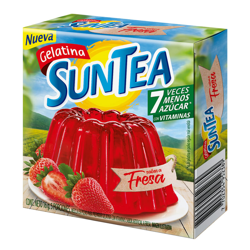 GELATINA SUNTEA FRESA*16GR