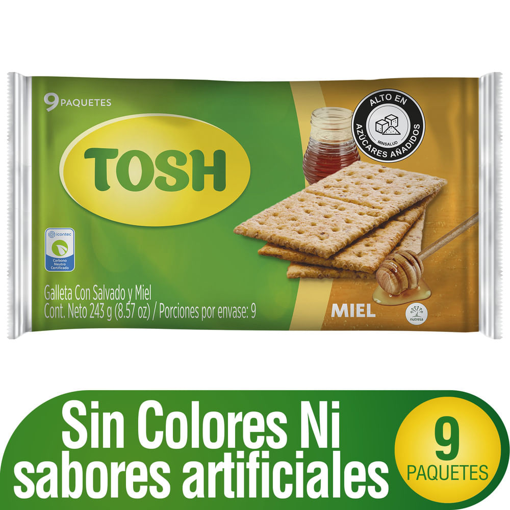 GALLETA TOSH MIEL*243GR
