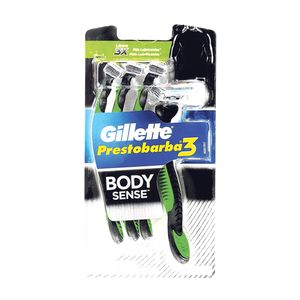 Maquina Gillette Prestobarba3 *4Und Bodysense
