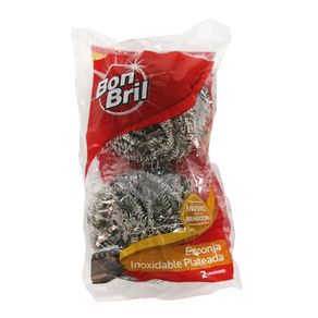 ESPONJA INOXIDABL PLATEA x 2U BON BRIL