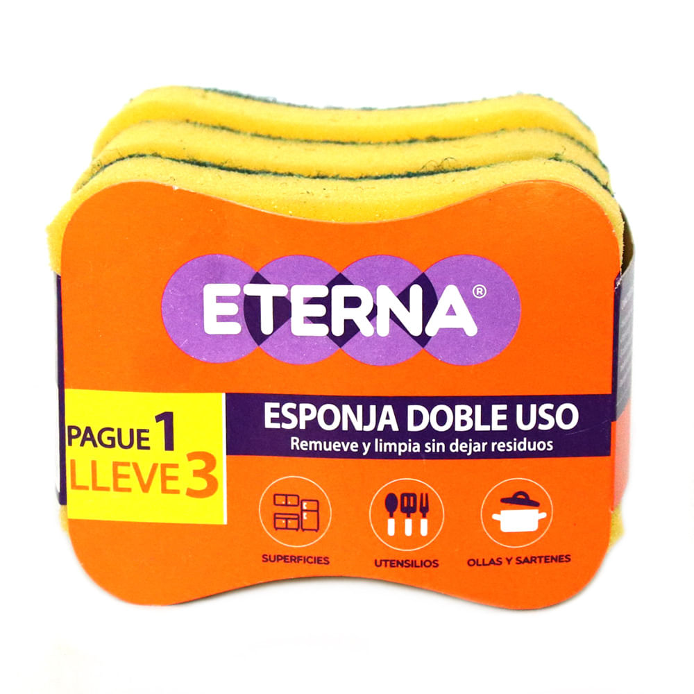 ESPONJA MULTIUSOS 1X3U ETERNA