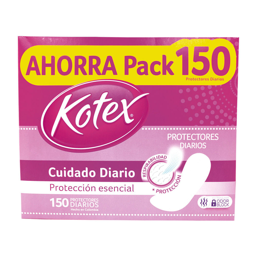 PROTECTORES KOTEX DAYS x 150 U