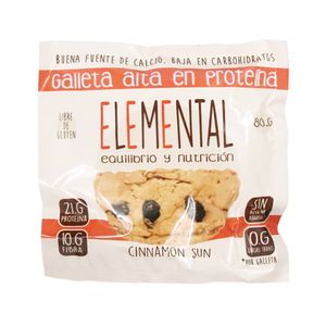 Galleta Proteina Canela Pasas Elemental