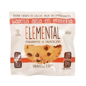 Galleta Proteina Vainilla Chip Elemental