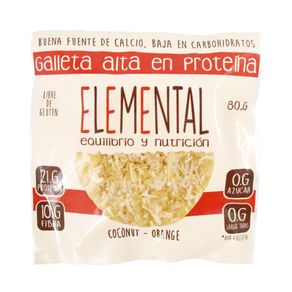 GALLETA PROTEINA COCO-NARANJA ELEMENTAL