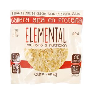 Galleta Proteina Coco-Naranja Elemental