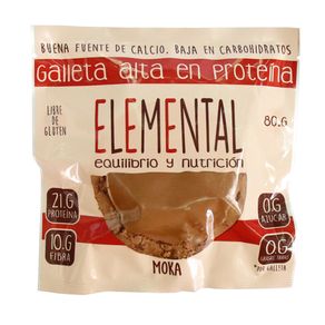 GALLETA PROTEINA MOKA ELEMENTAL
