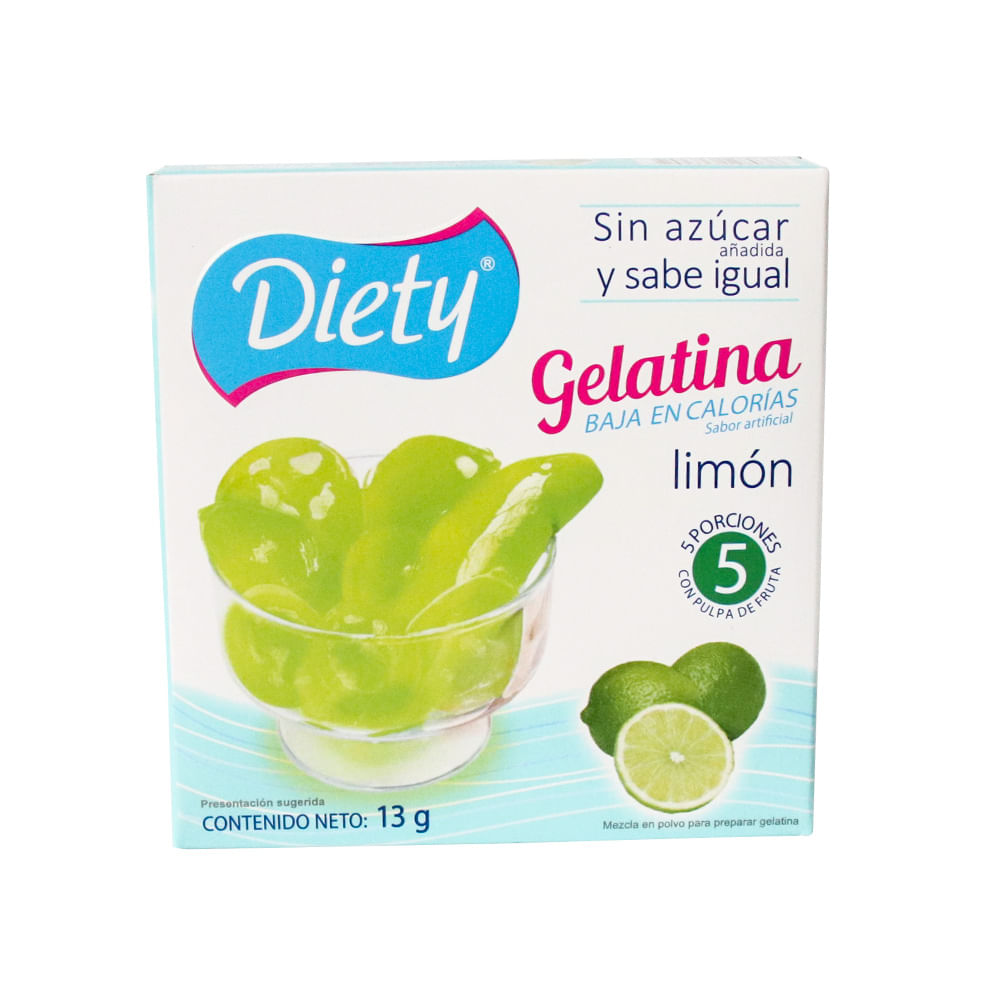 GELATINA DIETY LIMON x 13GR