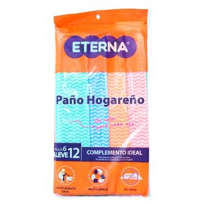 PAÑO HOGAREÑO ETERNA PAGUE 6 LLEVE 12UND